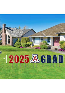 Arizona Wildcats 2025 Grad Yard Sign - Cardinal
