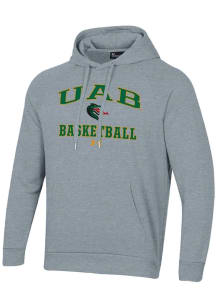 Under Armour UAB Blazers Mens Grey Basketball Rival Long Sleeve Hoodie