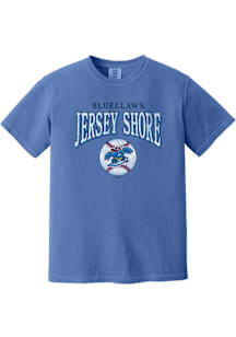 Summit Sportswear Jersey Shore BlueClaws Womens Blue Homerun Short Sleeve T-Shirt