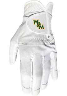 William & Mary Tribe White Cool Mesh Golf Gloves