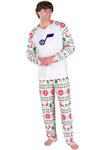 Concepts Sport Utah Jazz Mens White Holiday Tidings Sleep Pants