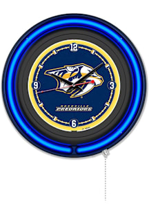 Nashville Predators Double Neon Wall Clock