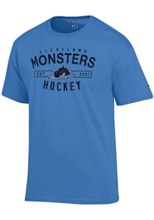 Champion Cleveland Monsters Blue Sport Drop Short Sleeve T Shirt