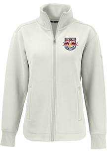 Cutter and Buck New York Red Bulls Womens White Roam Light Weight Jacket