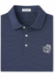 Mens Navy Blue Michigan Wolverines Hemlock Short Sleeve Fashion Polo