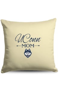 UConn Huskies Mom 18x18 Throw Pillow - White