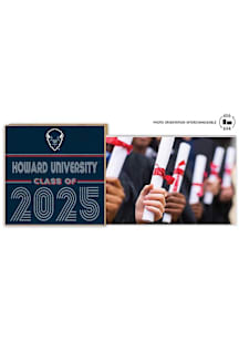 Howard Bison Class of 2025 unique photo frame Picture Frame - Navy Blue