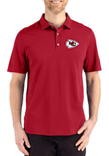 Cutter and Buck Kansas City Chiefs Red Advantage Refresh Pique Big and Tall Polo