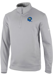 Mens Pitt Panthers Grey Columbia Vault Heat Seal Omni Wick Wickhams Hills Qtr Zip Pullover