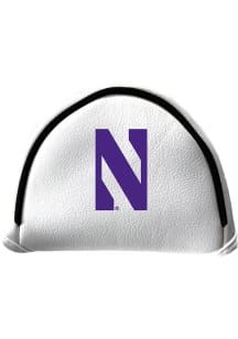 White Northwestern Wildcats Mallet Putter Cover