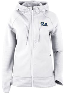 Womens Pitt Panthers White Columbia Pack It Up Long Sleeve Full Zip Jacket