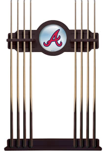 Atlanta Braves Solid Wood Cue Rack Pool Table