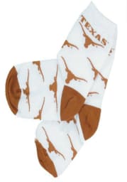 Texas Longhorns Allover Team Logo Toddler Quarter Socks