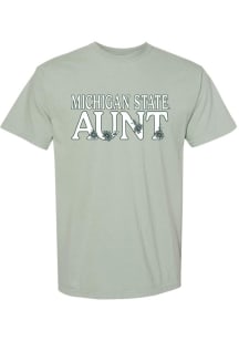 Michigan State Spartans Green Summit Sportswear Floral Aunt Short Sleeve T-Shirt