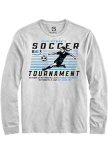Summit Sportswear Big Ten White 2025 Women's Soccer Tournament Long Sleeve T Shirt