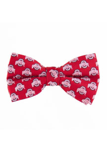 Repeat Bow Ohio State Buckeyes Mens Tie - Red