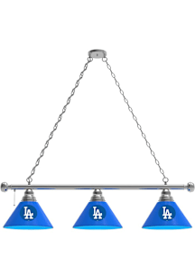 Los Angeles Dodgers 3 Shade Silver Billiard Lamp