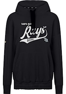 Levelwear Tampa Bay Rays Womens Black Waterfall Glide Hooded Sweatshirt