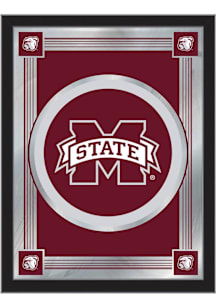 Mississippi State Bulldogs Logo Hanging Back Bar Mirror