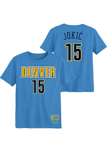 Nikola Jokic  Denver Nuggets Boys Light Blue Retro NN Short Sleeve T-Shirt