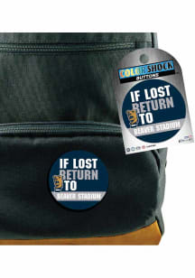 Navy Blue Penn State Nittany Lions 3&quot; If Lost Return To Beaver Stadium Button