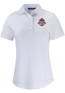 Cutter and Buck Toronto FC Womens White Prospect Short Sleeve Polo Shirt