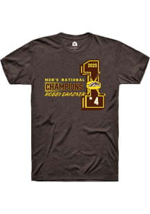 Robby Drazner Rally Mens Brown Western Michigan Broncos NIL 2025 National Champions Player T Shirt