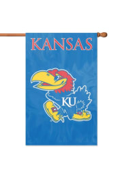 Kansas Jayhawks 28x44 Blue Applique Sleeve Banner