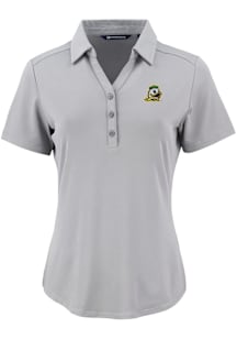 Cutter and Buck Oregon Ducks Womens Ash Forge Eco Polo Short Sleeve Polo Shirt