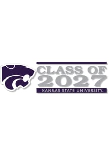 Purple K-State Wildcats 6x2 Class of 2027 Decal