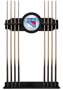 New York Rangers Solid Wood Cue Rack Pool Table