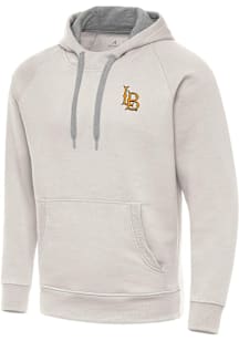 Antigua Cal State Long Beach Mens White Victory Long Sleeve Hoodie
