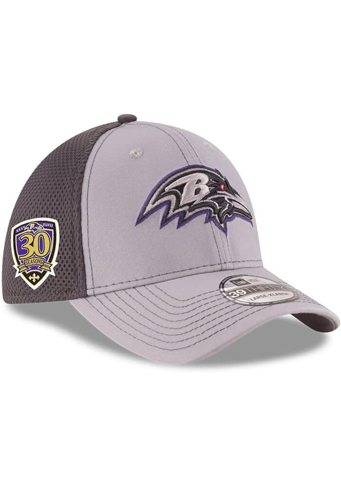 Baltimore Ravens Mens 30th Anniversary Patch Grayed Out 39THIRTY