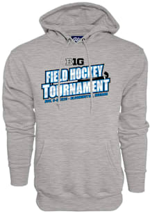 Blue 84 Big Ten Mens Grey Field Hockey Championships Long Sleeve Hoodie