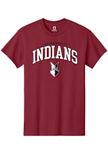 Summit Sportswear Indianapolis Indians Cardinal Arch Mascot Short Sleeve T Shirt