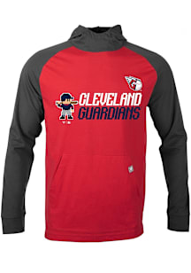 Levelwear Cleveland Guardians Mens Red Uproar 8-Bit Baseball Long Sleeve Hoodie