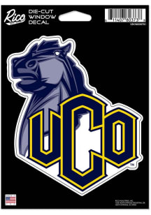 Central Oklahoma Bronchos Vinyl Die Cut Auto Decal - Navy Blue