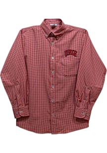 Vive La Fete UNLV Runnin Rebels Baby Red Gingham Long Sleeve Polo