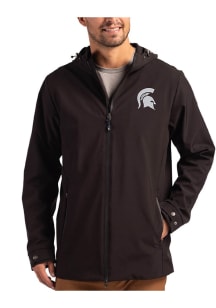 Mens Michigan State Spartans Black Cutter and Buck Camano Light Weight Jacket