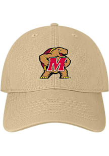 Maryland Terrapins EZA Twill Adjustable Adjustable Hat - Khaki