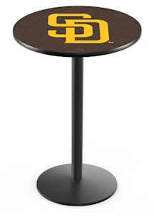 San Diego Padres Black Round Base Pub Table