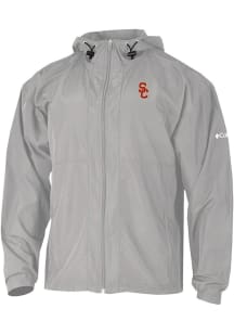 Mens USC Trojans Grey Columbia Prodigy Light Weight Jacket
