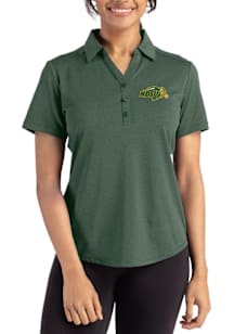 Cutter and Buck North Dakota State Bison Womens Green Forge Eco Polo Short Sleeve Polo Shirt