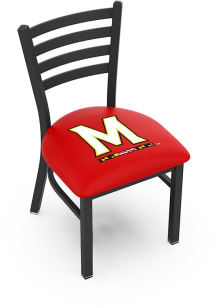 Black Maryland Terrapins Stationary Black Wrinkle Finish Pub Stool