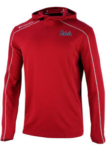 Columbia Ole Miss Rebels Mens Red Heat Seal Omni Wick Shotgun Hood