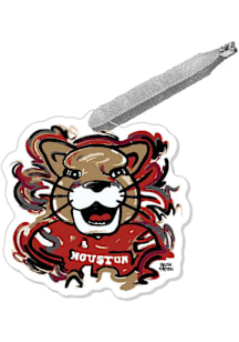 Houston Cougars Justin Patten Mascot Ornament - Red