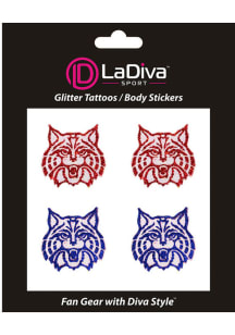 Arizona Wildcats Wildcat Glitter Tattoo
