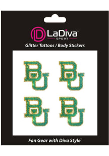 Baylor Bears BU Glitter Tattoo
