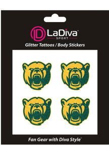 Baylor Bears Bear Glitter Tattoo