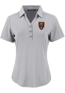 Cutter and Buck Real Salt Lake Womens Grey Forge Eco Polo Short Sleeve Polo Shirt